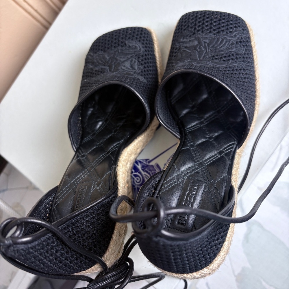 Burberry Mesh Plunge Espadrilles size womens 37 - Picture 15 of 16